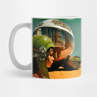 We Are Floating In Space - 73 - Sci-Fi Inspired Retro Artwork Mug